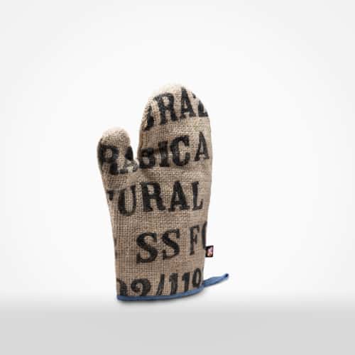 Oven mitt by XSProject made from recycled coffee sacks